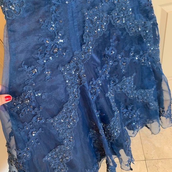 Jovani evening gown navy blue - Picture 6 of 7